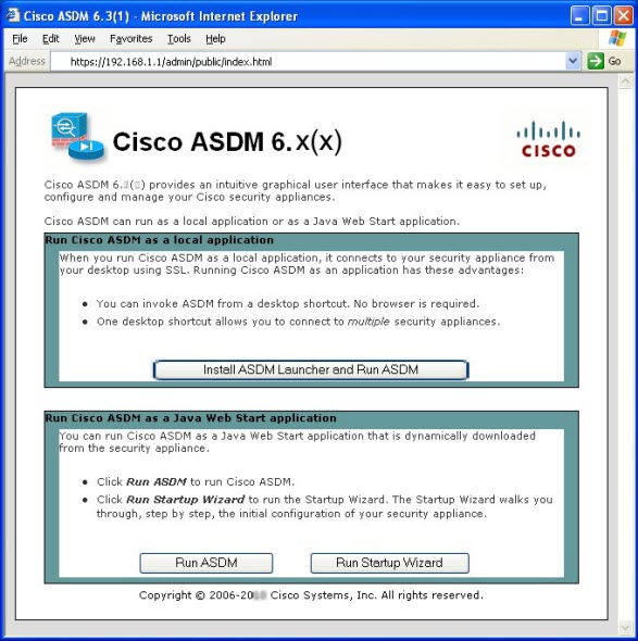 cisco asa 5505 default password