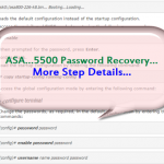 How to Recover the Password for Your ASA?
