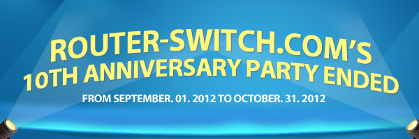 The Celebration of Router-switch.com’s 10th Anniversary Ended