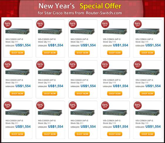 new year's special offer to buy Cisco