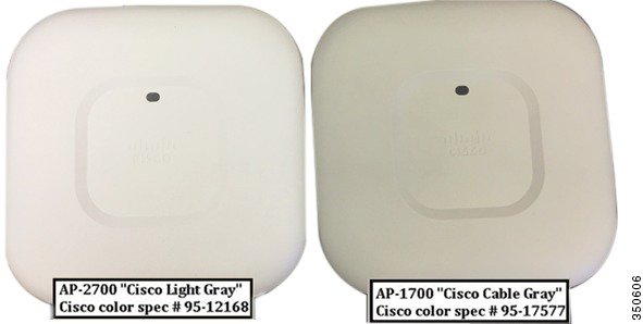 Cisco Aironet 1700 Series is slightly darker than the 2700 Series