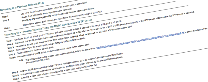 How to Convert a Cisco SAP to AIR-CAP?