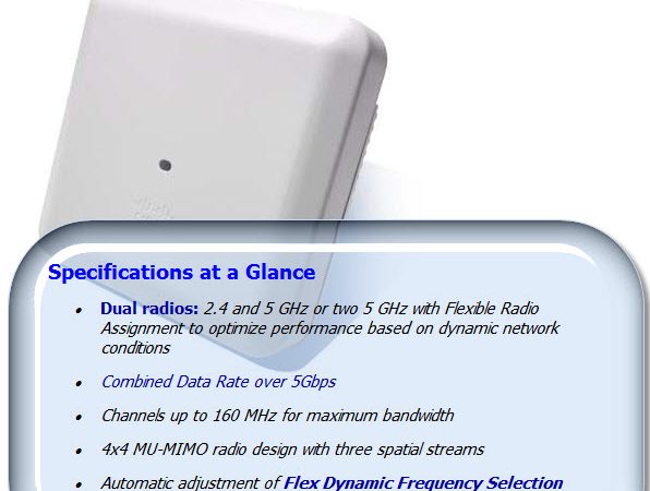 Cisco Aironet 2800, the New Indoor 802.11ac Wave 2 APs