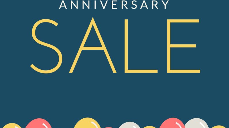 18th Anniversary Sale, Up to 87% Off