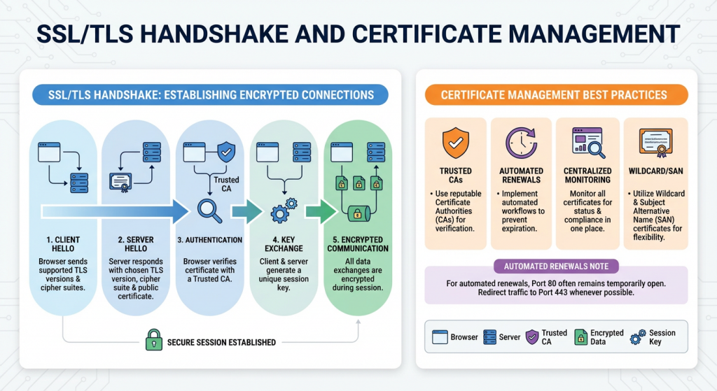 SSLTLS Handshake and Certificate Management